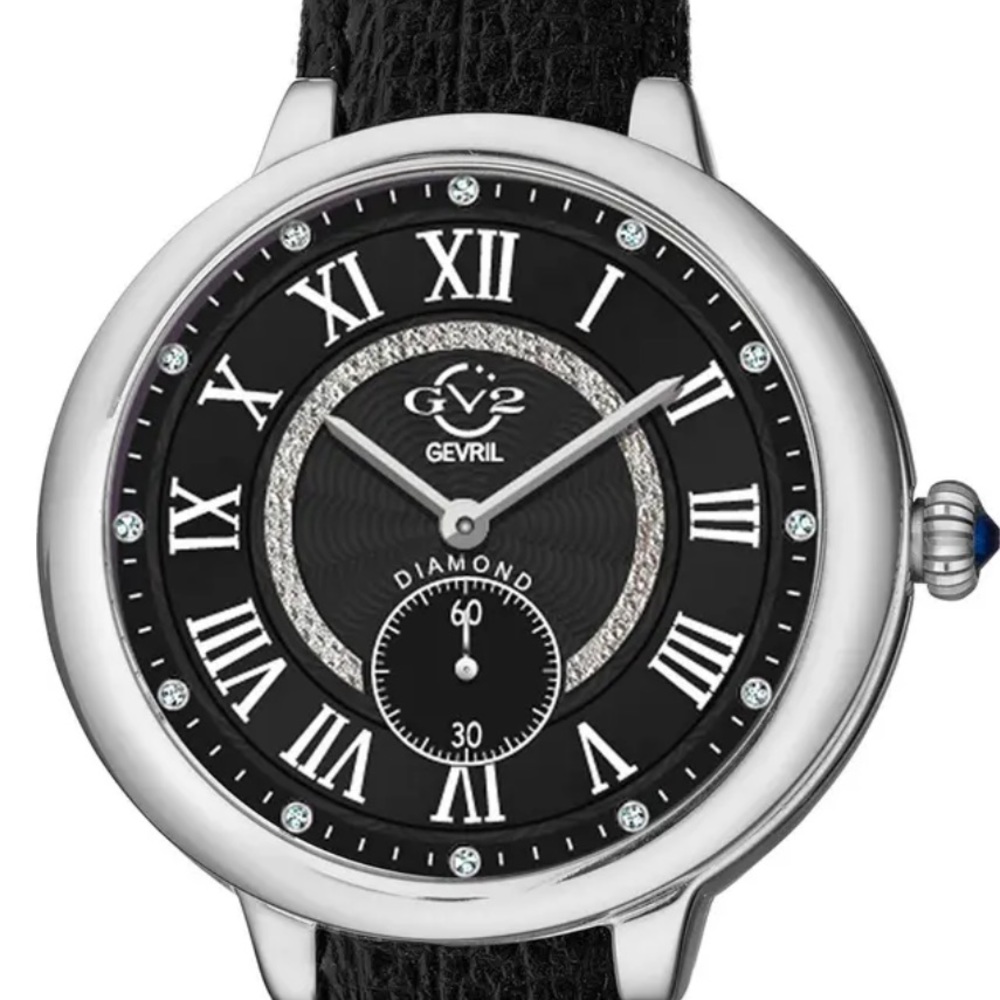 NEW Gevril Rome Dial Stainless Steel Diamond Watch 36mm limited edition